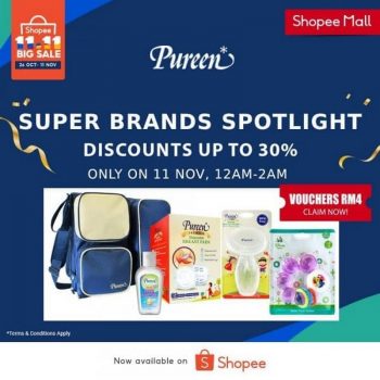 Pureen-11.11-Big-Sale-at-Shopee-350x350 - Baby & Kids & Toys Babycare Johor Kedah Kelantan Kuala Lumpur Malaysia Sales Melaka Negeri Sembilan Online Store Pahang Penang Perak Perlis Putrajaya Sabah Sarawak Selangor Terengganu 