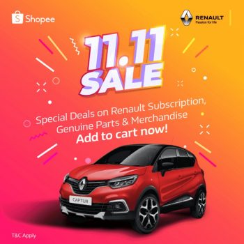 Renault-11.11-Sale-at-Shopee-350x350 - Automotive Johor Kedah Kelantan Kuala Lumpur Malaysia Sales Melaka Negeri Sembilan Online Store Pahang Penang Perak Perlis Putrajaya Sabah Sarawak Selangor Terengganu 