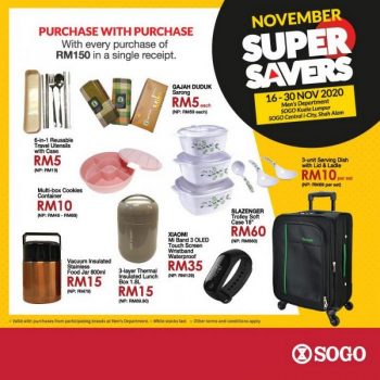 SOGO-November-Super-Savers-Promotion-350x350 - Kuala Lumpur Promotions & Freebies Selangor Supermarket & Hypermarket 