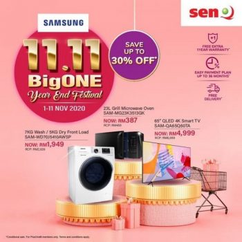 Samsung-11.11-Sale-at-SenQ-350x350 - Computer Accessories Electronics & Computers Home Appliances IT Gadgets Accessories Johor Kedah Kelantan Kuala Lumpur Malaysia Sales Melaka Negeri Sembilan Online Store Pahang Penang Perak Perlis Putrajaya Sabah Sarawak Selangor Terengganu 