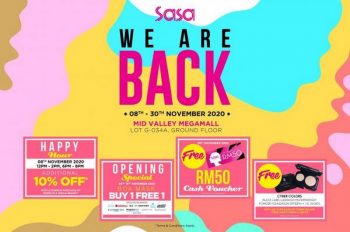 Sasa-ReOpening-Promotion-at-Mid-Valley-350x232 - Beauty & Health Cosmetics Kuala Lumpur Personal Care Promotions & Freebies Selangor Skincare 