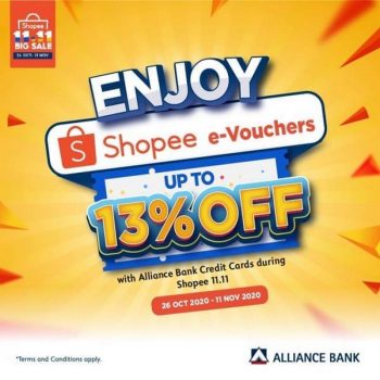 Shopee-E-Voucher-Promo-with-Alliance-Bank-350x350 Now till 11 Nov 2020: Shopee E Voucher Promo with Alliance Bank