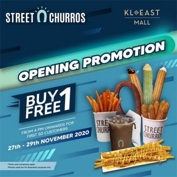 Street-Churros-Buy-1-Free-1-Opening-Promotion-350x350 - Beverages Food , Restaurant & Pub Kuala Lumpur Promotions & Freebies Selangor 
