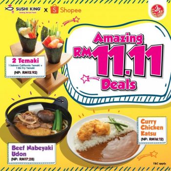 Sushi-King-11.11-Sale-at-Shopee-350x350 - Beverages Food , Restaurant & Pub Johor Kedah Kelantan Kuala Lumpur Malaysia Sales Melaka Negeri Sembilan Online Store Pahang Penang Perak Perlis Putrajaya Sabah Sarawak Selangor Terengganu 