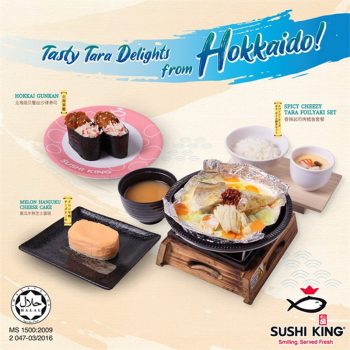 Sushi-King-Tasty-Tara-Delights-From-Hokkaido-Promo-350x350 - Beverages Food , Restaurant & Pub Johor Kedah Kelantan Kuala Lumpur Melaka Negeri Sembilan Pahang Penang Perak Perlis Promotions & Freebies Putrajaya Sabah Sarawak Selangor Terengganu 