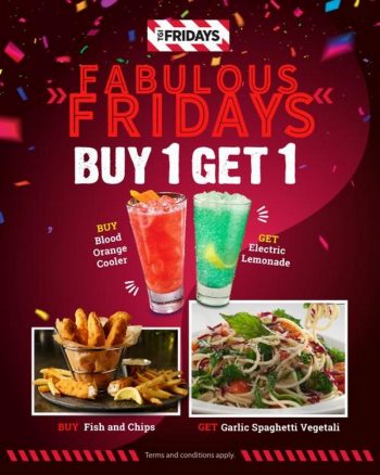 TGI-Fridays-Friday-Fabulous-Buy-1-Free-1-Promotion-350x438 - Beverages Food , Restaurant & Pub Johor Kedah Kelantan Kuala Lumpur Melaka Negeri Sembilan Pahang Penang Perak Perlis Promotions & Freebies Putrajaya Sabah Sarawak Selangor Terengganu 