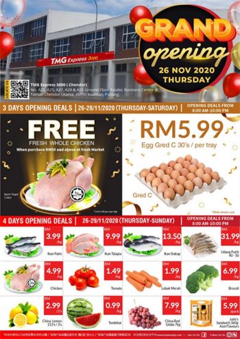 TMG-Grand-Opening-Sale-at-Express-3000-Chendor-350x495 - Malaysia Sales Pahang Supermarket & Hypermarket 