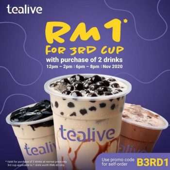 Tealive-RM1-for-3rd-Cup-Promotion-350x350 - Beverages Food , Restaurant & Pub Johor Kedah Kelantan Kuala Lumpur Melaka Negeri Sembilan Online Store Pahang Penang Perak Perlis Promotions & Freebies Putrajaya Sabah Sarawak Selangor Terengganu 