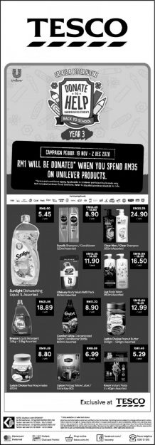 Tesco-Unilever-Promotion-2-218x625 - Johor Kedah Kelantan Kuala Lumpur Melaka Negeri Sembilan Pahang Penang Perak Perlis Promotions & Freebies Putrajaya Sabah Sarawak Selangor Supermarket & Hypermarket Terengganu 