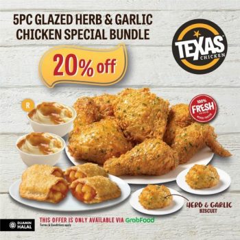 Texas-Chicken-5pc-Glazed-Herb-Garlic-Chicken-Bundle-Promotion-at-GrabFood-350x350 - Beverages Food , Restaurant & Pub Johor Kedah Kelantan Kuala Lumpur Melaka Negeri Sembilan Online Store Pahang Penang Perak Perlis Promotions & Freebies Putrajaya Sabah Sarawak Selangor Terengganu 