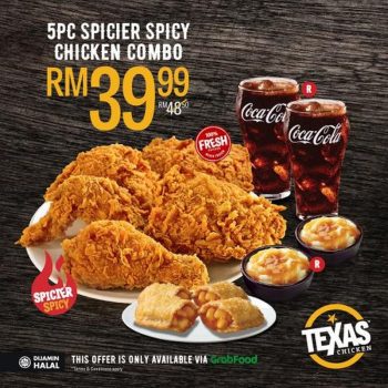 Texas-Chicken-5pc-Spicier-Spicy-Chicken-Combo-Promotion-at-GrabFood-350x350 4 Nov 2020 Onward: Texas Chicken 5pc Spicier Spicy Chicken Combo Promotion at GrabFood