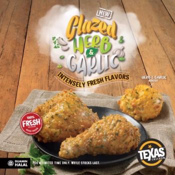 Texas-Chicken-New-Glazed-Herb-Garlic-Chicken-Promo-350x350 - Beverages Food , Restaurant & Pub Johor Kedah Kelantan Kuala Lumpur Melaka Negeri Sembilan Pahang Penang Perak Perlis Promotions & Freebies Putrajaya Sabah Sarawak Selangor Terengganu 