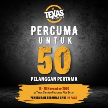 Texas-Chicken-Opening-Promotion-at-Petronas-Alor-Setar-1-350x350 - Beverages Food , Restaurant & Pub Kedah Promotions & Freebies 