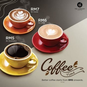 The-Library-Coffee-Bar-Coffee-Time-Promo-350x350 - Beverages Food , Restaurant & Pub Promotions & Freebies Selangor 