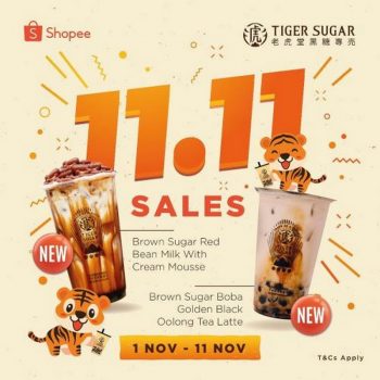 Tiger-Sugar-11.11-Sale-Promotion-at-Shopee-350x350 - Beverages Food , Restaurant & Pub Johor Kedah Kelantan Kuala Lumpur Melaka Negeri Sembilan Online Store Pahang Penang Perak Perlis Promotions & Freebies Putrajaya Sabah Sarawak Selangor Terengganu 