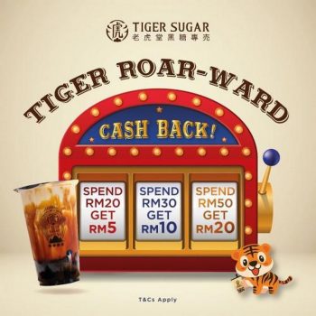 Tiger-Sugar-Tiger-Roar-Ward-Cashback-Promotion-350x350 - Beverages Food , Restaurant & Pub Johor Kedah Kelantan Kuala Lumpur Melaka Negeri Sembilan Pahang Penang Perak Perlis Promotions & Freebies Putrajaya Sabah Sarawak Selangor Terengganu 