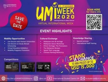 UM-Virtual-International-Week-2020-350x265 - Events & Fairs Johor Kedah Kelantan Kuala Lumpur Melaka Negeri Sembilan Online Store Others Pahang Penang Perak Perlis Putrajaya Sabah Sarawak Selangor Terengganu 