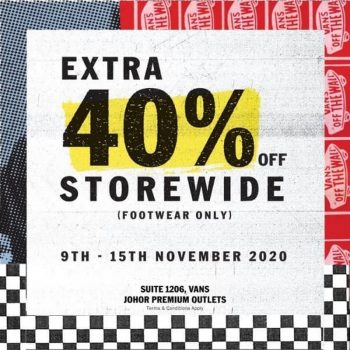 Vans-Special-Sale-at-Johor-Premium-Outlets-350x350 - Fashion Accessories Fashion Lifestyle & Department Store Footwear Johor Malaysia Sales 