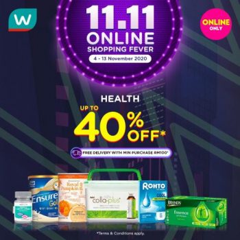 Watsons-11.11-Online-Shopping-Fever-Sale-18-350x350 - Beauty & Health Health Supplements Johor Kedah Kelantan Kuala Lumpur Malaysia Sales Melaka Negeri Sembilan Online Store Pahang Penang Perak Perlis Personal Care Putrajaya Sabah Sarawak Selangor Terengganu 