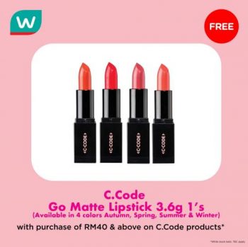 Watsons-Free-Gift-with-Purchase-Promotion-7-350x349 - Beauty & Health Cosmetics Health Supplements Johor Kedah Kelantan Kuala Lumpur Melaka Negeri Sembilan Online Store Pahang Penang Perak Perlis Personal Care Promotions & Freebies Putrajaya Sabah Sarawak Selangor Terengganu 