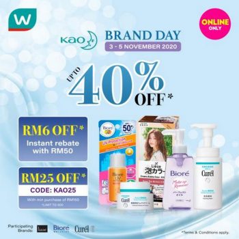 Watsons-Online-Kao-Brand-Day-Sale-350x350 - Beauty & Health Johor Kedah Kelantan Kuala Lumpur Malaysia Sales Melaka Negeri Sembilan Online Store Pahang Penang Perak Perlis Personal Care Putrajaya Sabah Sarawak Selangor Skincare Terengganu 
