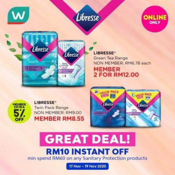 Watsons-Online-Libresse-Sanitary-Protection-Promotion-350x350 - Beauty & Health Health Supplements Johor Kedah Kelantan Kuala Lumpur Melaka Negeri Sembilan Online Store Pahang Penang Perak Perlis Personal Care Promotions & Freebies Putrajaya Sabah Sarawak Selangor Skincare Terengganu 