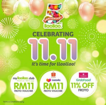 llaollao-11.11-Sale-Promotion-350x349 - Beverages Food , Restaurant & Pub Johor Kedah Kelantan Kuala Lumpur Melaka Negeri Sembilan Pahang Penang Perak Perlis Promotions & Freebies Putrajaya Sabah Sarawak Selangor Terengganu 