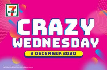 7-Eleven-Crazy-Wednesday-Promotion-350x232 - Johor Kedah Kelantan Kuala Lumpur Melaka Negeri Sembilan Pahang Penang Perak Perlis Promotions & Freebies Putrajaya Sabah Sarawak Selangor Supermarket & Hypermarket Terengganu 