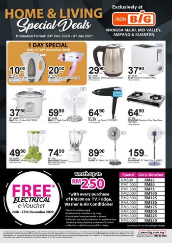 AEON-BiG-Home-Living-Special-Deals-Promotion-350x495 - Johor Kedah Kelantan Kuala Lumpur Melaka Negeri Sembilan Pahang Penang Perak Perlis Promotions & Freebies Putrajaya Sabah Sarawak Selangor Supermarket & Hypermarket Terengganu 