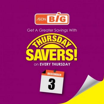 AEON-BiG-Thursday-Savers-Promotion-350x349 3 Dec 2020: AEON BiG Thursday Savers Promotion