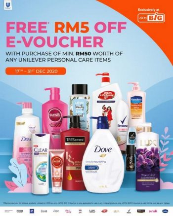 AEON-BiG-Unilever-Promotion-350x438 - Johor Kedah Kelantan Kuala Lumpur Melaka Negeri Sembilan Pahang Penang Perak Perlis Promotions & Freebies Putrajaya Sabah Sarawak Selangor Supermarket & Hypermarket Terengganu 