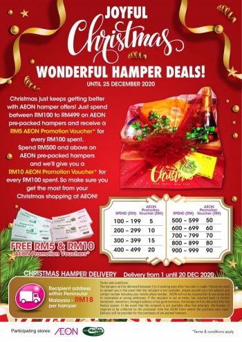 AEON-Joyful-Christmas-Feast-Promotion-1-350x495 - Johor Kedah Kelantan Kuala Lumpur Melaka Negeri Sembilan Pahang Penang Perak Perlis Promotions & Freebies Putrajaya Sabah Sarawak Selangor Supermarket & Hypermarket Terengganu 