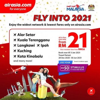 AirAsia-Fly-Into-2021-Promotion-350x350 - Air Fare Johor Kedah Kelantan Kuala Lumpur Melaka Negeri Sembilan Online Store Pahang Penang Perak Perlis Promotions & Freebies Putrajaya Sabah Sarawak Selangor Sports,Leisure & Travel Terengganu Travel Packages 