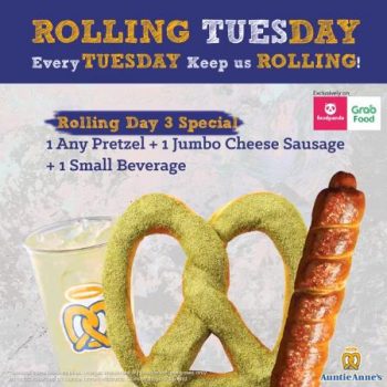 Auntie-Annes-Rolling-Tuesday-Promotion-on-FoodPanda-and-GrabFood-2-350x350 - Beverages Food , Restaurant & Pub Johor Kedah Kelantan Kuala Lumpur Melaka Negeri Sembilan Online Store Pahang Penang Perak Perlis Promotions & Freebies Putrajaya Sabah Sarawak Selangor Terengganu 