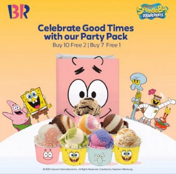 28 Dec 2020 Onward BaskinRobbins Party Pack Promo