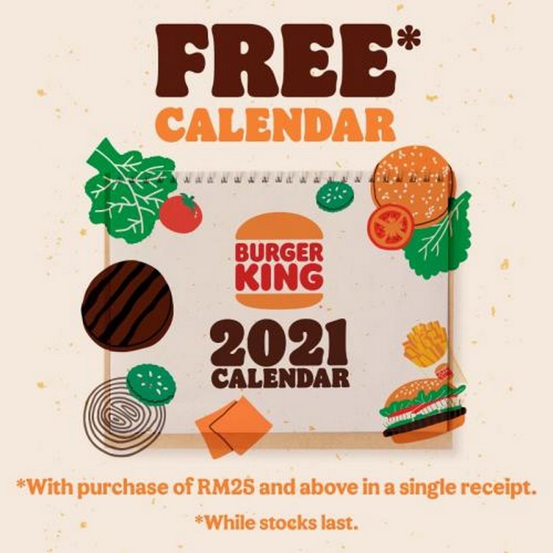 Burger King December Calendar 2025 Nelli Corette