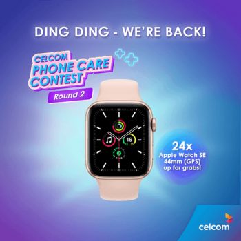 Celcom-Apple-Watch-SE-Promo-350x350 - Electronics & Computers Events & Fairs IT Gadgets Accessories Johor Kedah Kelantan Kuala Lumpur Melaka Mobile Phone Negeri Sembilan Online Store Pahang Penang Perak Perlis Putrajaya Sabah Sarawak Selangor Terengganu 