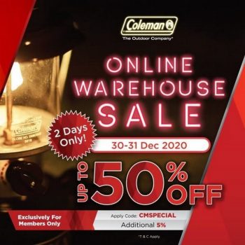 Coleman-Online-Warehouse-Sale-350x350 - Johor Kedah Kelantan Kuala Lumpur Melaka Negeri Sembilan Online Store Outdoor Sports Pahang Penang Perak Perlis Putrajaya Sabah Sarawak Selangor Sports,Leisure & Travel Terengganu Warehouse Sale & Clearance in Malaysia 