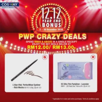 Cosway-12.12-Year-End-Bonus-PWP-Crazy-Deals-3-350x350 - Beauty & Health Health Supplements Johor Kedah Kelantan Kuala Lumpur Melaka Negeri Sembilan Online Store Pahang Penang Perak Perlis Personal Care Promotions & Freebies Putrajaya Sabah Sarawak Selangor Terengganu 