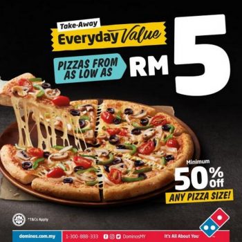 Dominos-Pizza-Take-Away-Everyday-Value-Promotion-350x350 - Beverages Food , Restaurant & Pub Johor Kedah Kelantan Kuala Lumpur Melaka Negeri Sembilan Online Store Pahang Penang Perak Perlis Pizza Promotions & Freebies Putrajaya Sabah Sarawak Selangor Terengganu 