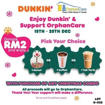 Dunkin-Donuts-Christmas-Combo-at-1Borneo-Hypermall-350x350 - Beverages Food , Restaurant & Pub Promotions & Freebies Sabah 