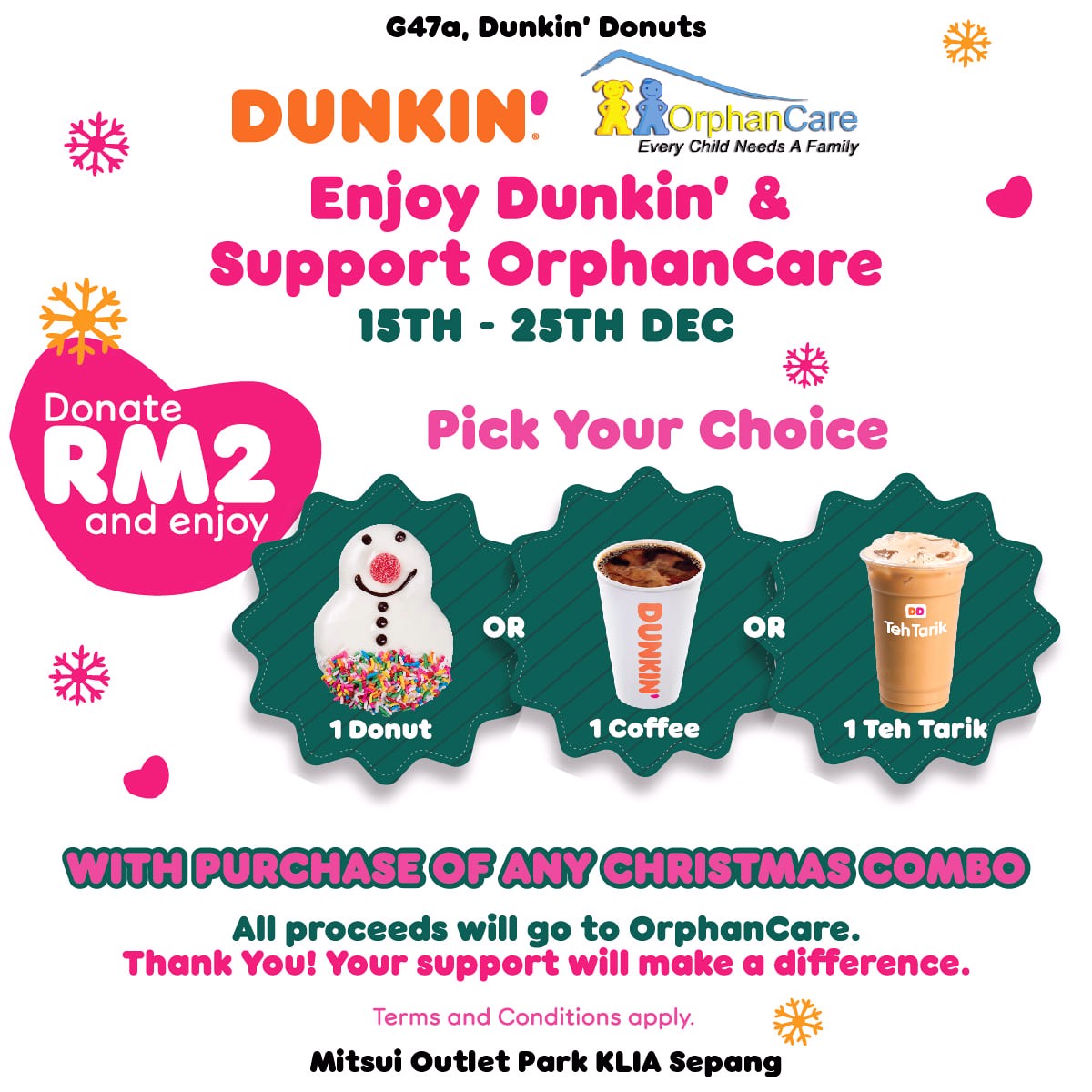 Dunkin - Apparels Bags Eyewear Fashion Accessories Fashion Lifestyle & Department Store Footwear Handbags Kuala Lumpur Lingerie Luggage Maternity Outdoor Sports Putrajaya Selangor Shopping Malls Sports,Leisure & Travel Sportswear Sunglasses Swimwear Underwear Wallets Warehouse Sale & Clearance in Malaysia Watches Wedding 