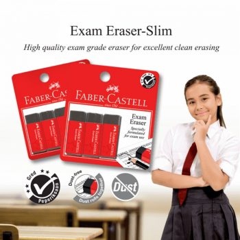 Faber-Castell-Exam-Eraser-Slim-Promo-350x350 - Books & Magazines Johor Kedah Kelantan Kuala Lumpur Melaka Negeri Sembilan Pahang Penang Perak Perlis Promotions & Freebies Putrajaya Sabah Sarawak Selangor Stationery Terengganu 