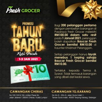 Fresh-Grocer-New-Year-Promotion-1-350x350 - Kuala Lumpur Promotions & Freebies Selangor Supermarket & Hypermarket 
