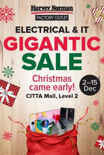 Harvey-Norman-Christmas-Electrical-IT-Gigantic-Sale-at-Citta-Mall-350x524 - Computer Accessories Electronics & Computers Home Appliances IT Gadgets Accessories Mobile Phone Selangor Warehouse Sale & Clearance in Malaysia 