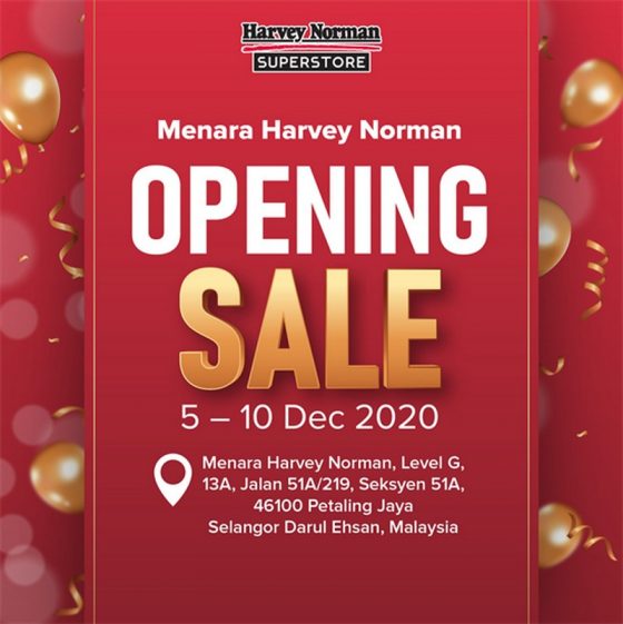 510 Dec 2020 Harvey Norman Opening Sale at Menara Harvery Norman 510 Dec 2020 Harvey Norman Opening Sale at Menara Harvery Norman