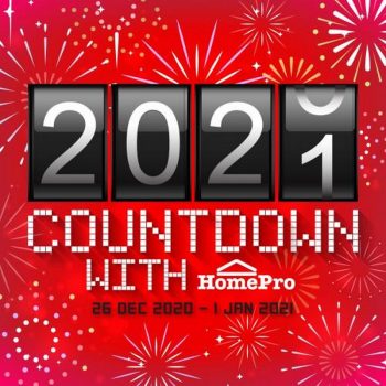 HomePro-Countdown-to-New-Year-2021-Promotion-350x350 - Electronics & Computers Home Appliances Johor Kedah Kelantan Kitchen Appliances Kuala Lumpur Melaka Negeri Sembilan Online Store Pahang Penang Perak Perlis Promotions & Freebies Putrajaya Sabah Sarawak Selangor Terengganu 