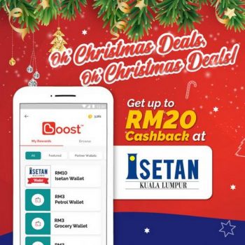 Isetan-RM20-Cashback-Promotion-with-Boost-350x350 - Kuala Lumpur Promotions & Freebies Selangor Supermarket & Hypermarket 