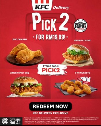 KFC-Pick-2-Promo-350x439 - Beverages Food , Restaurant & Pub Johor Kedah Kelantan Kuala Lumpur Melaka Negeri Sembilan Pahang Penang Perak Perlis Promotions & Freebies Putrajaya Sabah Sarawak Selangor Terengganu 