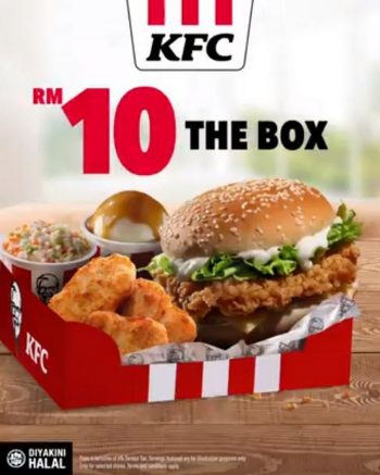 KFC-RM10-The-Box-Promotion-350x437 - Beverages Food , Restaurant & Pub Kelantan Kuala Lumpur Melaka Pahang Perlis Promotions & Freebies Selangor 